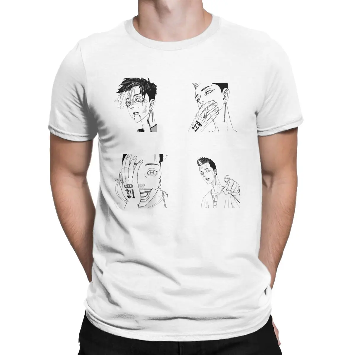 

Men Women's Hanma Tokyo Revengers Anime T Shirt Mikey Pure Cotton Tops Awesome Short Sleeve O Neck Tee Shirt Gift Idea T-Shirt