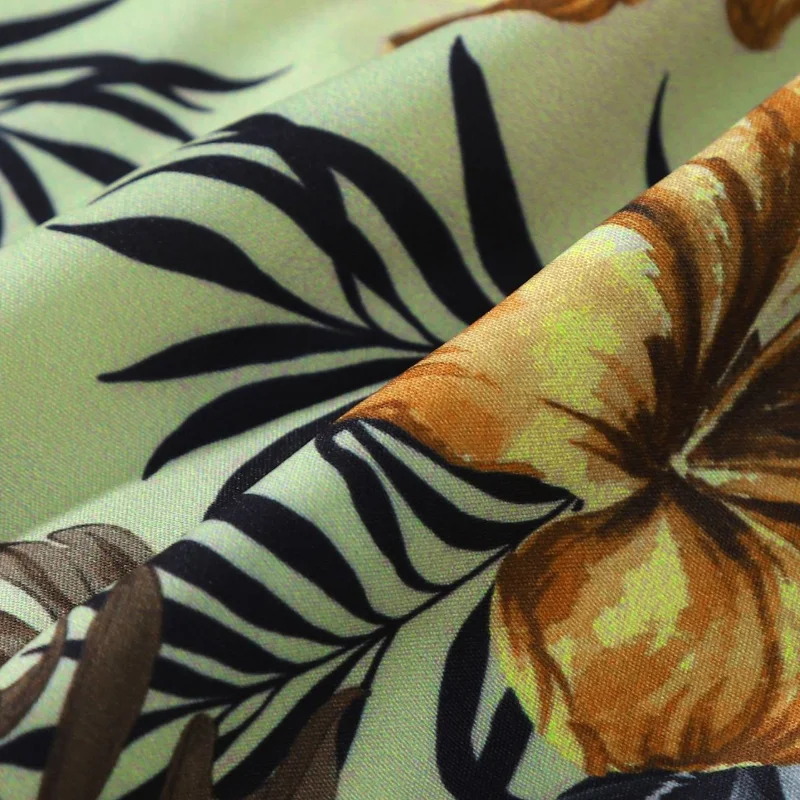 

Summer 2021 New T-shirt Fashion Print Short Sleeve Luxury Men's Casual Shirt Polyester Polyester Hip-hop Style