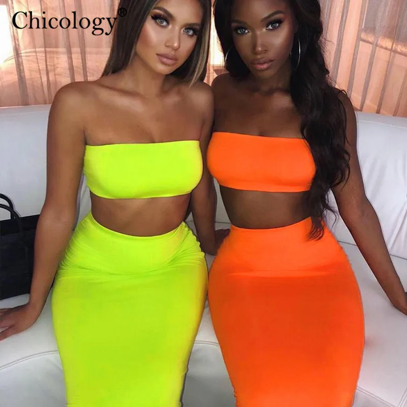 Chicology boob Топ волчки макси юбкой юбка 2 из двух частей комплект набор s 2019 летнее