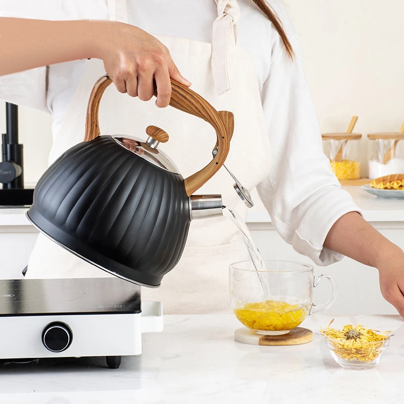 

2021 New Water Kettle, Pumpkin Pattern Whistling Pot, Large Capacity 3.5L , Induction Cooker Household Kitchen Supplies
