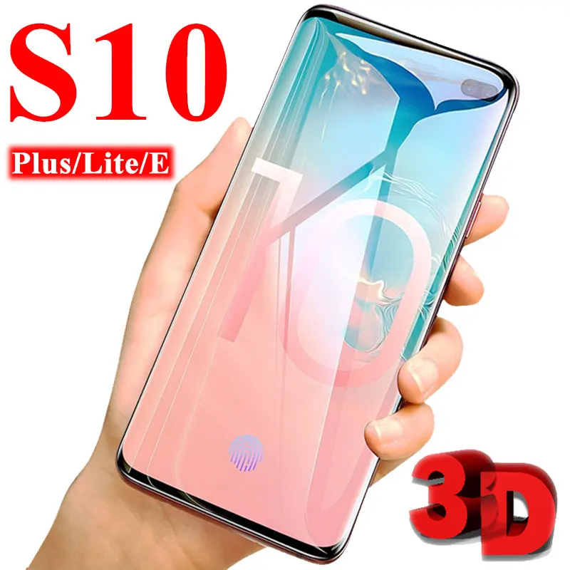 3D Защитное стекло для Samsung Galaxy S10 Plus Lite S 10 закаленное защитное экрана