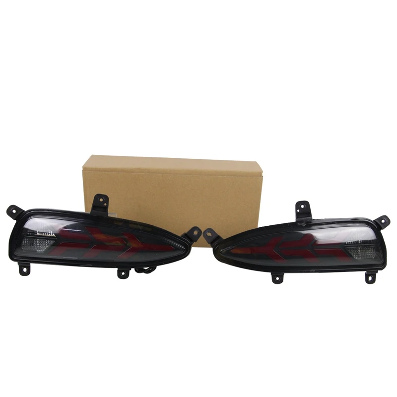

2Pcs for Hyundai I20 3 Function Red Steering Car Rear Bumper Light Rear Tail Light Running Light