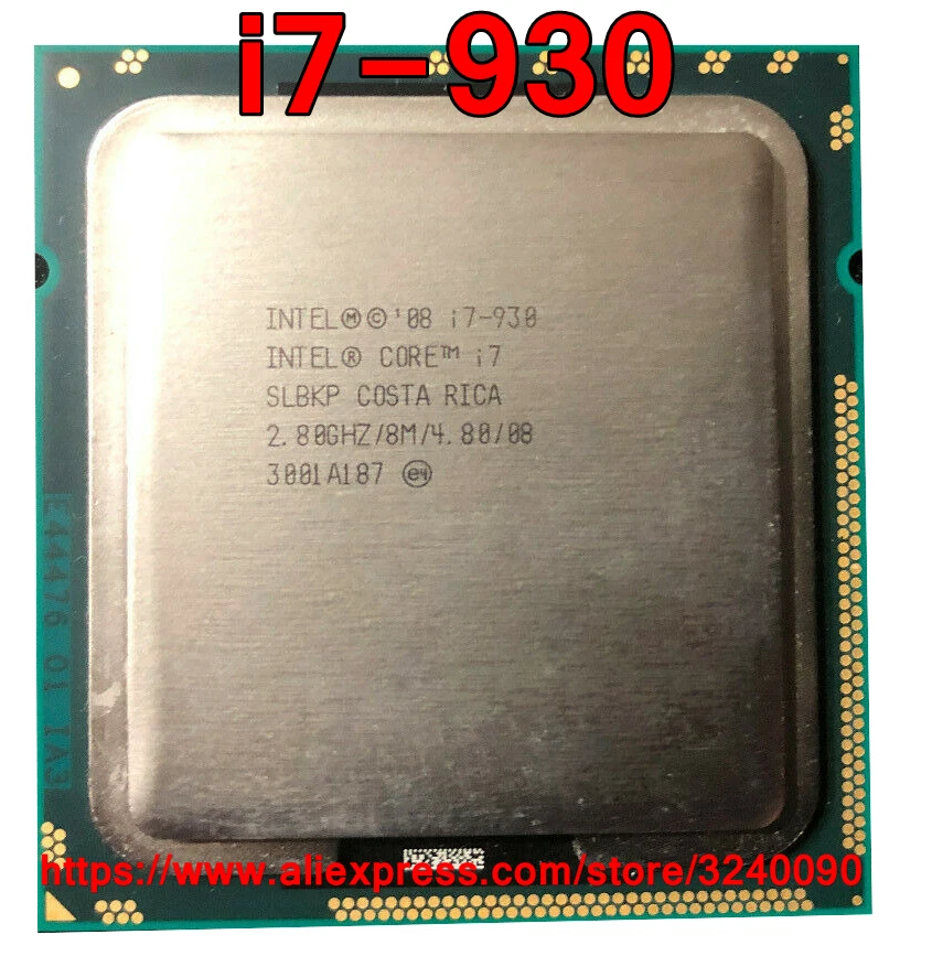 Оригинальный процессор Intel Core i7 930 2 80 ГГц 8 м 4 ядра разъем 1366 бесплатная доставка