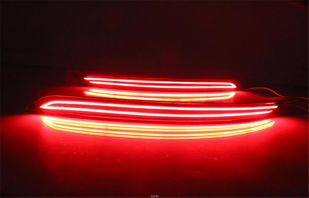 2 шт. светодиодный задний фонарь тормоза задняя противотуманная фара