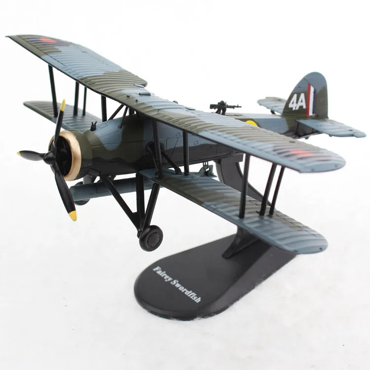 Литая модель самолета 1/72 Fairey 14602A рыба меч бисамолет торпеда бомбардировщик