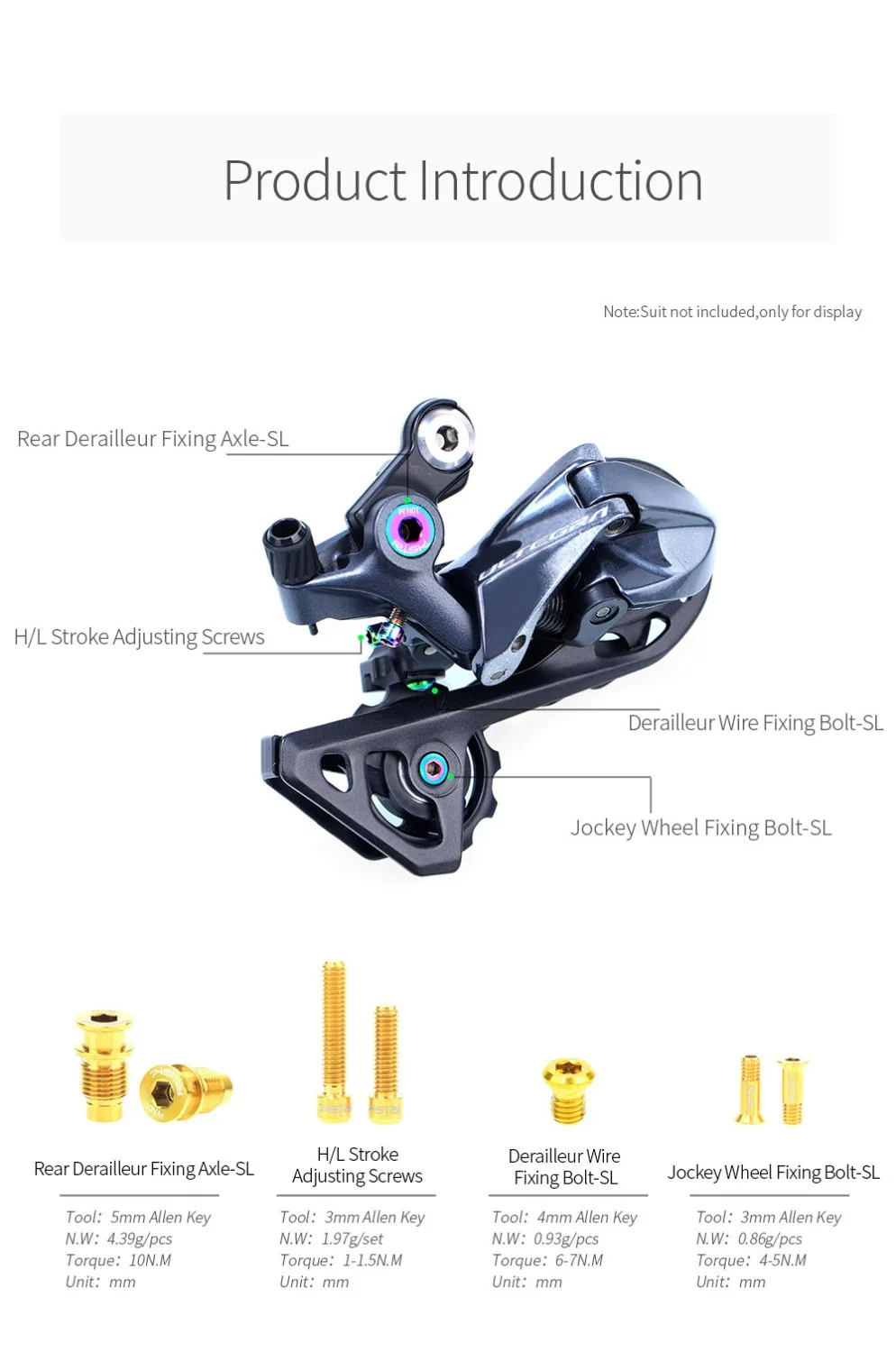 Суппорт TC4 C из титанового сплава тормоз передние и задние переключатели болты