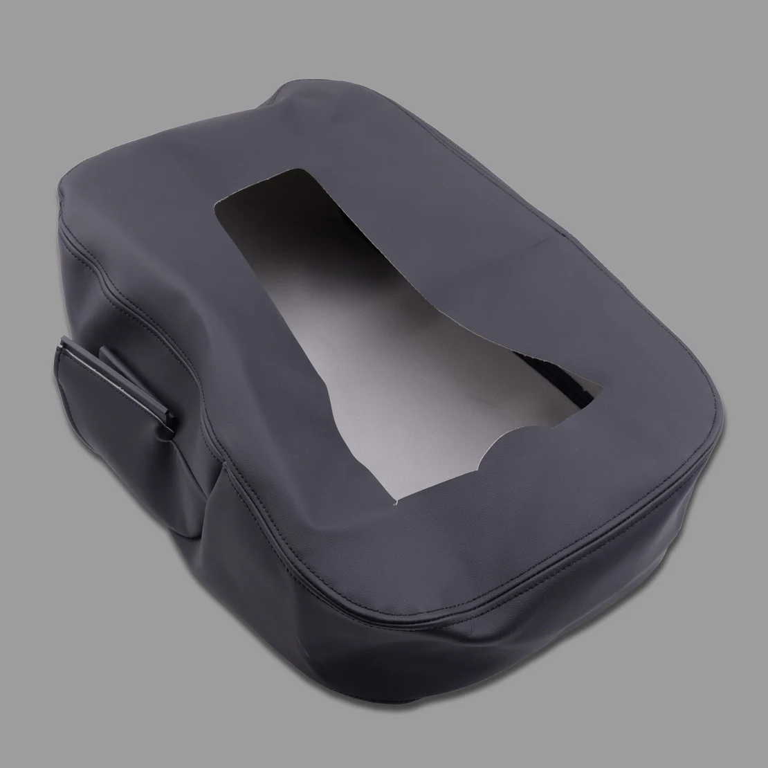 

Черная нить микрофибра кожаная консоль крышка сиденья с подлокотником сверху крышка подходит для Silverado Suburban Tahoe Sierra 2007-2013