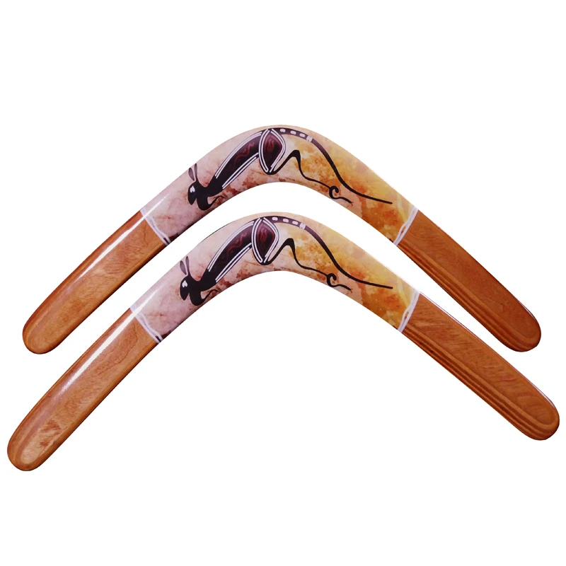 Купите один получите бесплатный ручной работы Деревянный бумеранг расстояние