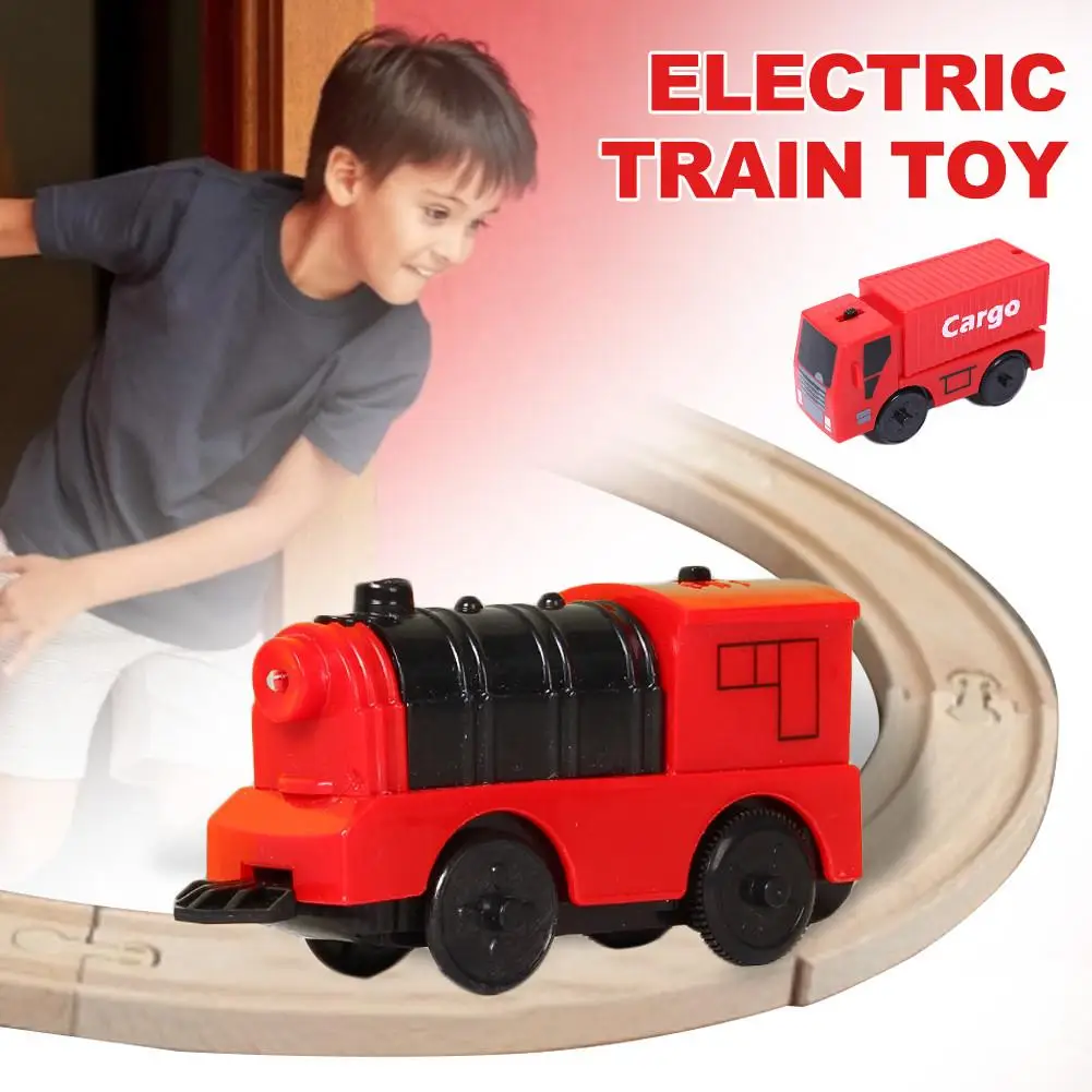 Train Toy Battery Powered Engine Train Kids toy Wooden Railw