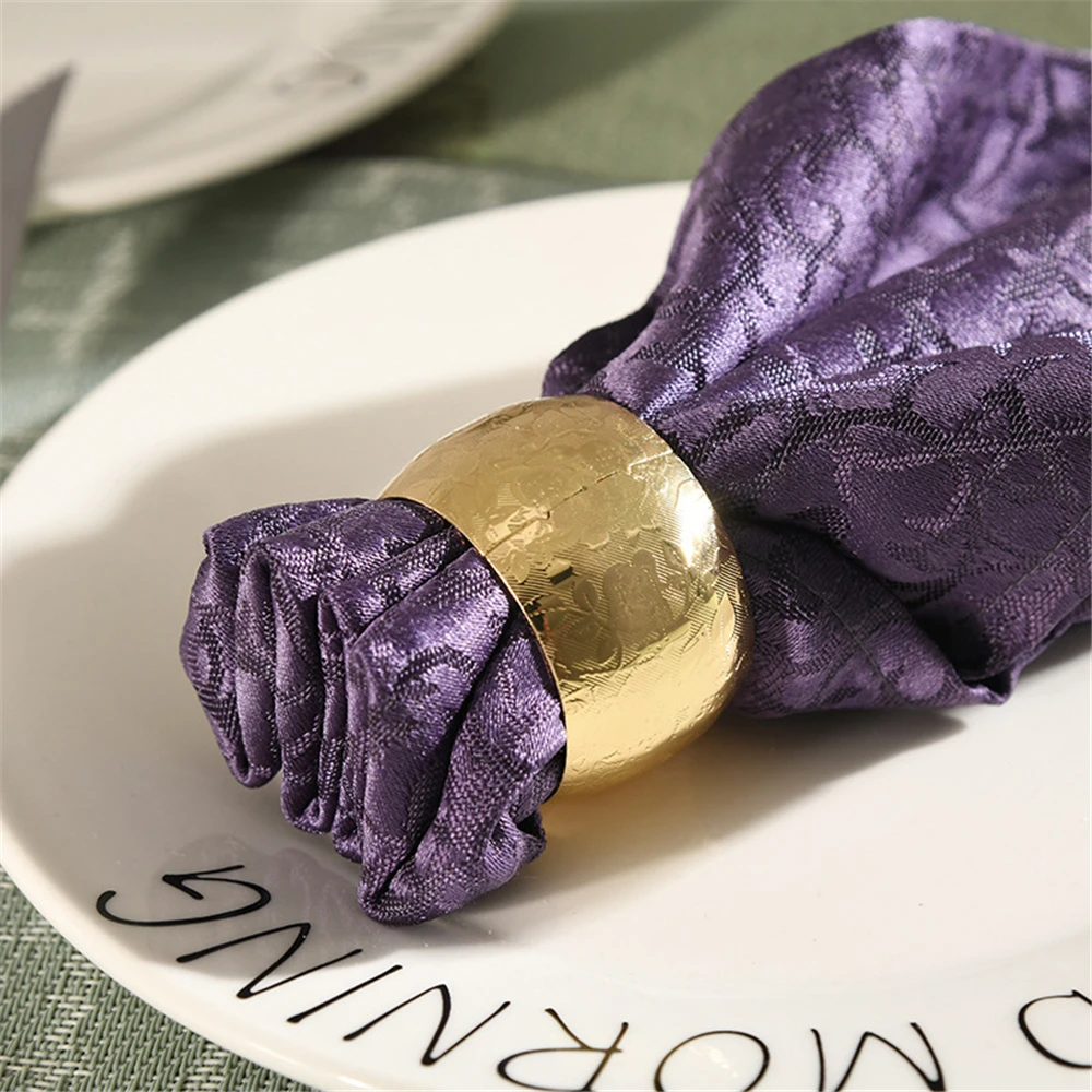 6 шт./металлическое кольцо для салфеток в форме барабана настольное украшение