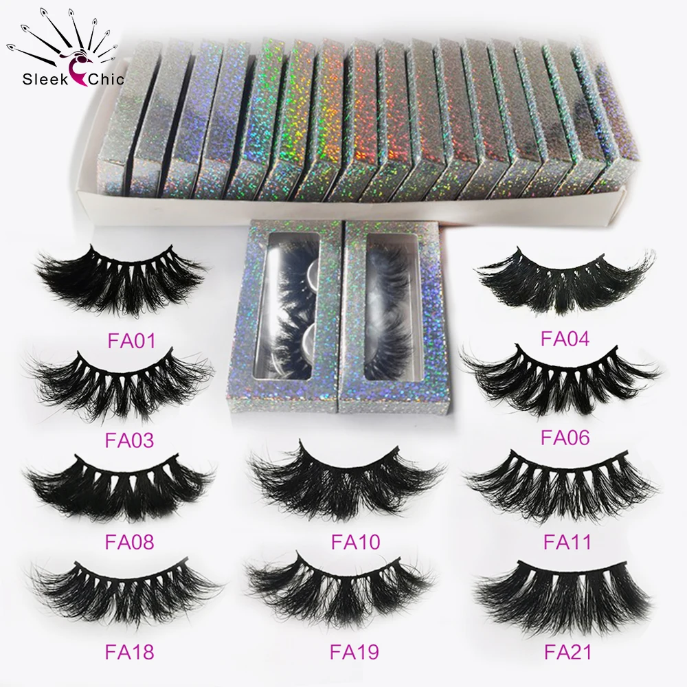 

Popular Fake Eyelashes Extension Messy Fluffy Mink Eyelash Vendors Long 5D False Lashes Dramatic Full Strip Lashes Wholesale