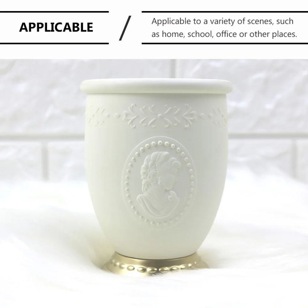 

1pc Makeup Brush Storage Holder Office School Stationery Storage Basket