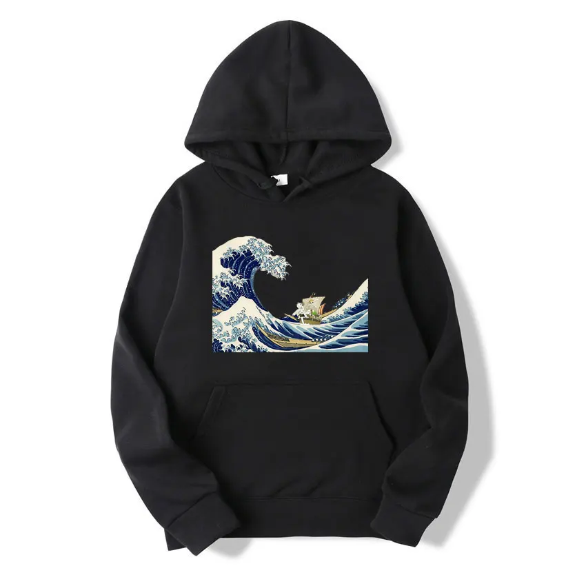 

Japanese Anime One Piece The New Casual Pullover Men Long Sleeve Harajuku Hoodie Fashion Loose Cotton Korean Style Spring Jacket