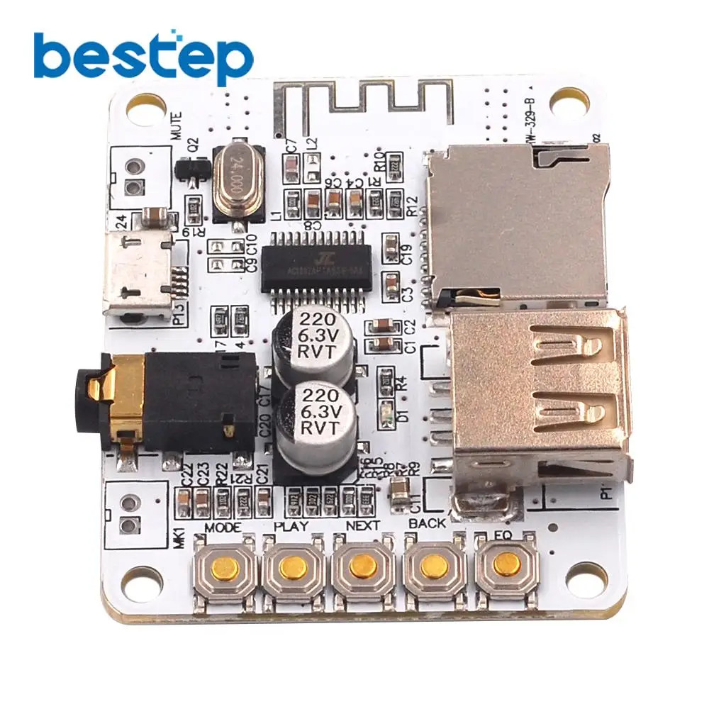 Bluetooth аудио приемник плата с USB TF слот для карты декодирования воспроизведения