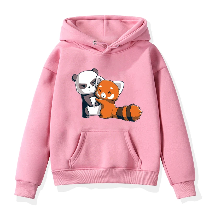 Hoodies 8 Детский свитер с принтом панды; зимняя одежда для маленьких девочек; Детские свитшоты; модные милые детские пальто с длинными рукавами и принтом животных - Цвет: Hoodies 8