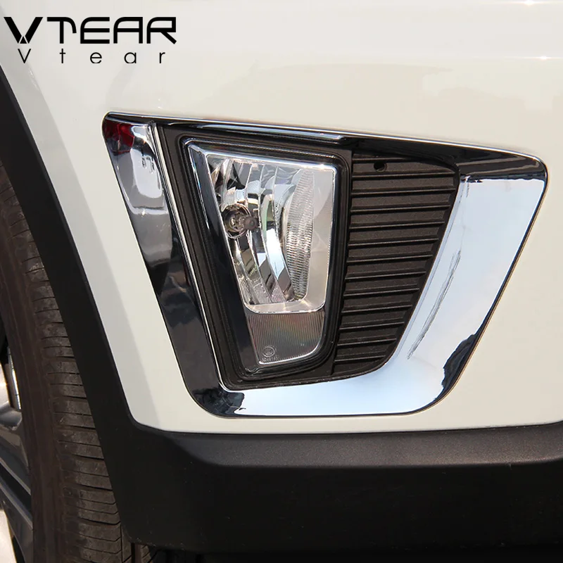 Vtear для хендай крета Hyundai creta ix25, аксессуары для передних и задних противотуманных фар, рамка, отделка ABS, хром, внешний ремонт,,, автомобильный стиль，автотовары，аксессуары для авто