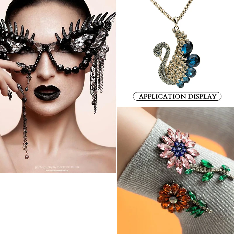 Хрустальные стразы стеклянные с серебряным креплением пришивные аппликация для