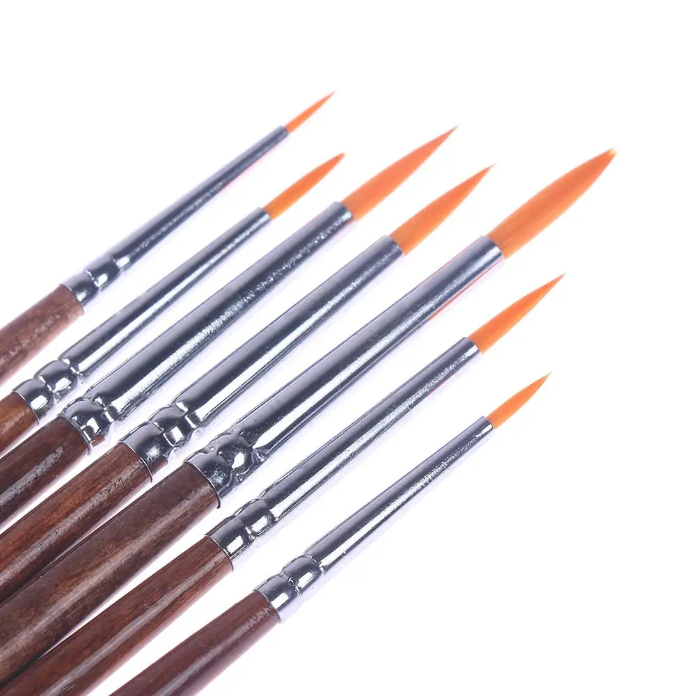 7 шт./компл. Профессиональный Краски набор кистей из соболиного волоса волос