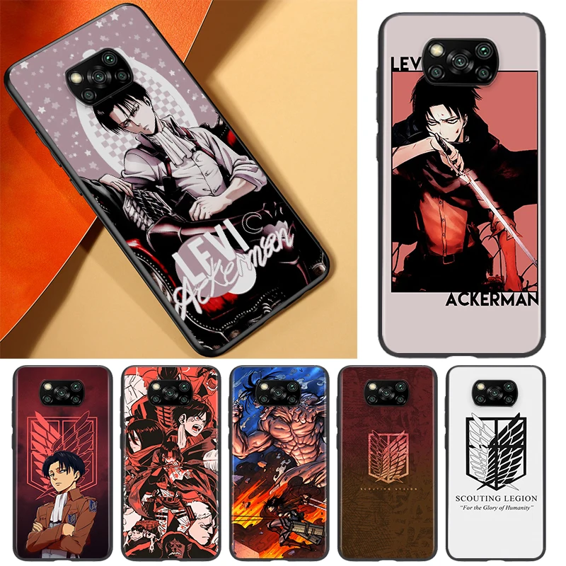 

Anime Japanese attack on Titan Black Phone Case For Xiaomi Civi Play Mix 3 A2 A1 6X 5X Poco X3 NFC F3 GT M3 M2 X2 F2 Pro C3 F1
