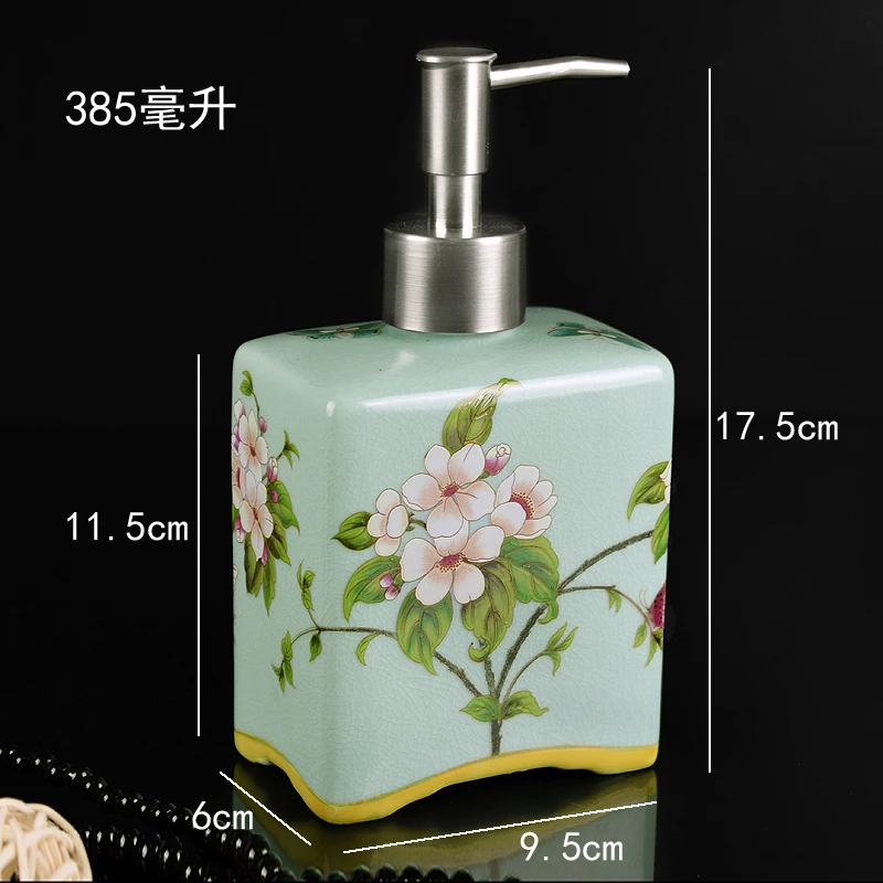 Декоративная керамика для ванной комнаты, европейская ручная бутылка для антисептика, бутылка для лосьона, шампунь-гель для душа, диспенсер для мыла