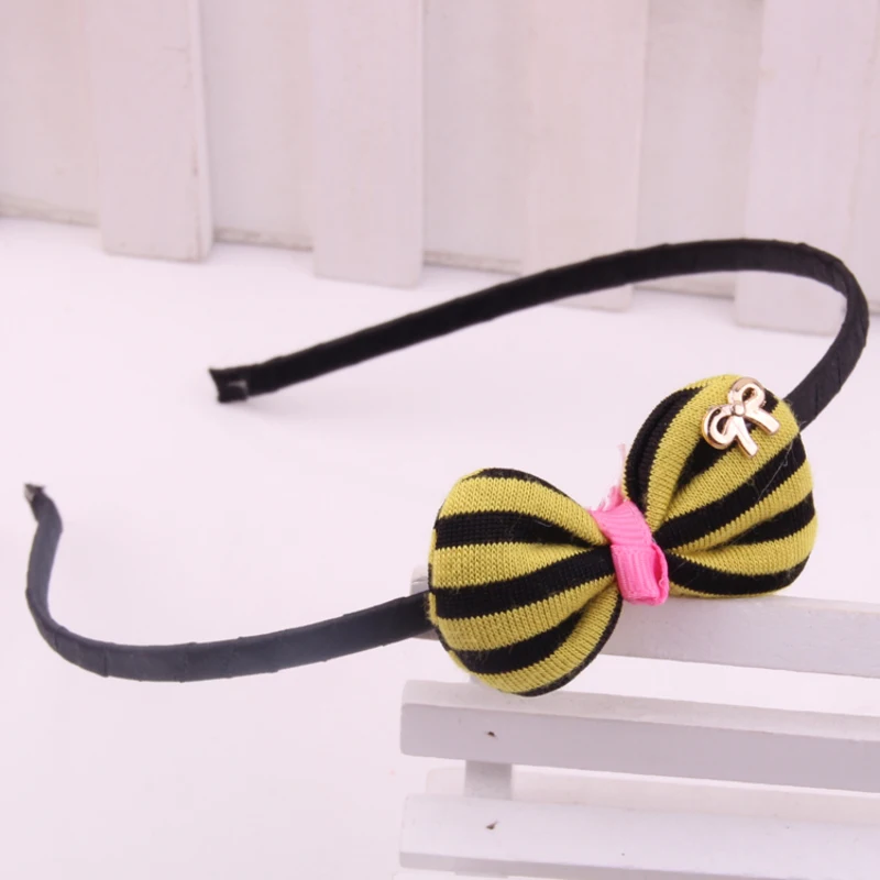 Модные повязки для волос девочек полосатые ткани с принтом хлопковая набивка