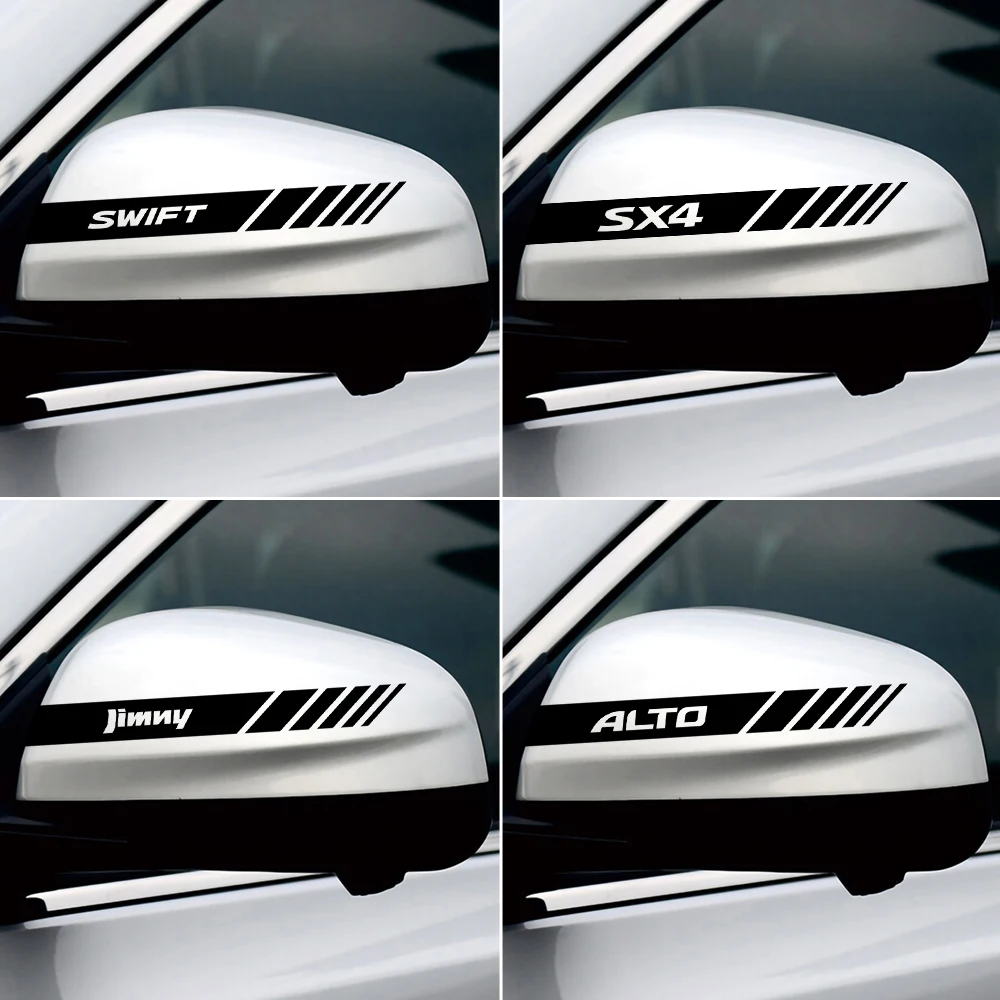 Наклейка на зеркало заднего вида для Suzuki Grand Vitara Baleno SX4 Swift Jimny IGNIS ALTO Samurai 2 шт.