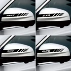 Наклейка на зеркало заднего вида для Suzuki Grand Vitara Baleno SX4 Swift Jimny IGNIS ALTO Samurai, 2 шт., для автомобильного стайлинга светоотражающий