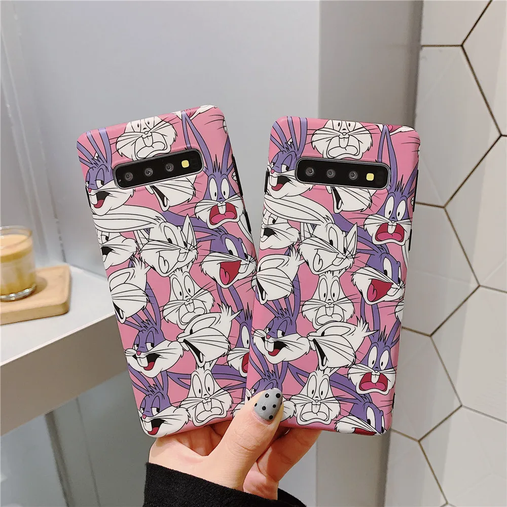 LPWZHMG чехол с рисунком кролика для Samsung Galaxy S8 S9 Plus S10 S10plus Note 8 9 10 pro мягкие чехлы