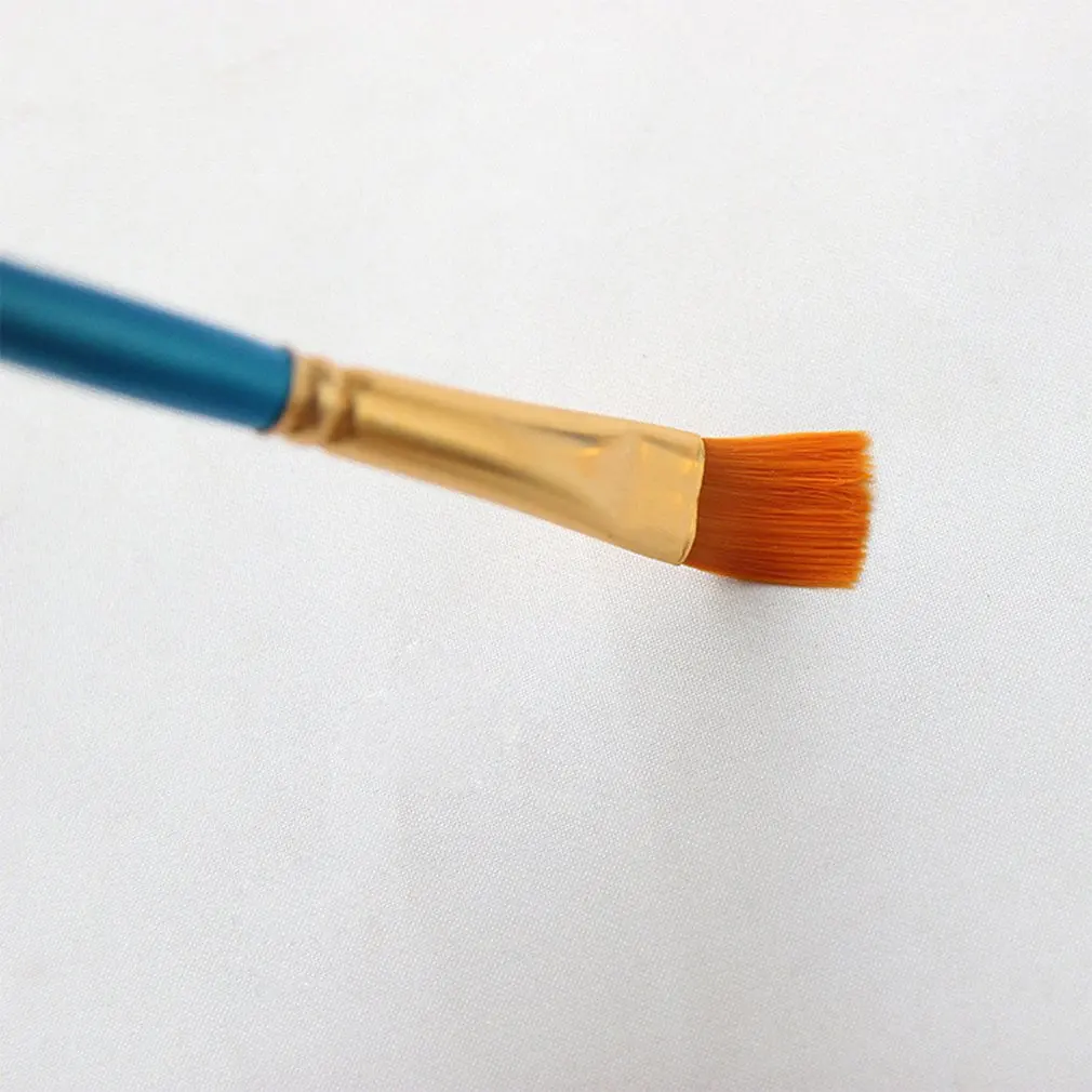 

10pcs Light Watercolor Paintbrush Artist Blue Nylon Hair Brush Painting Pen