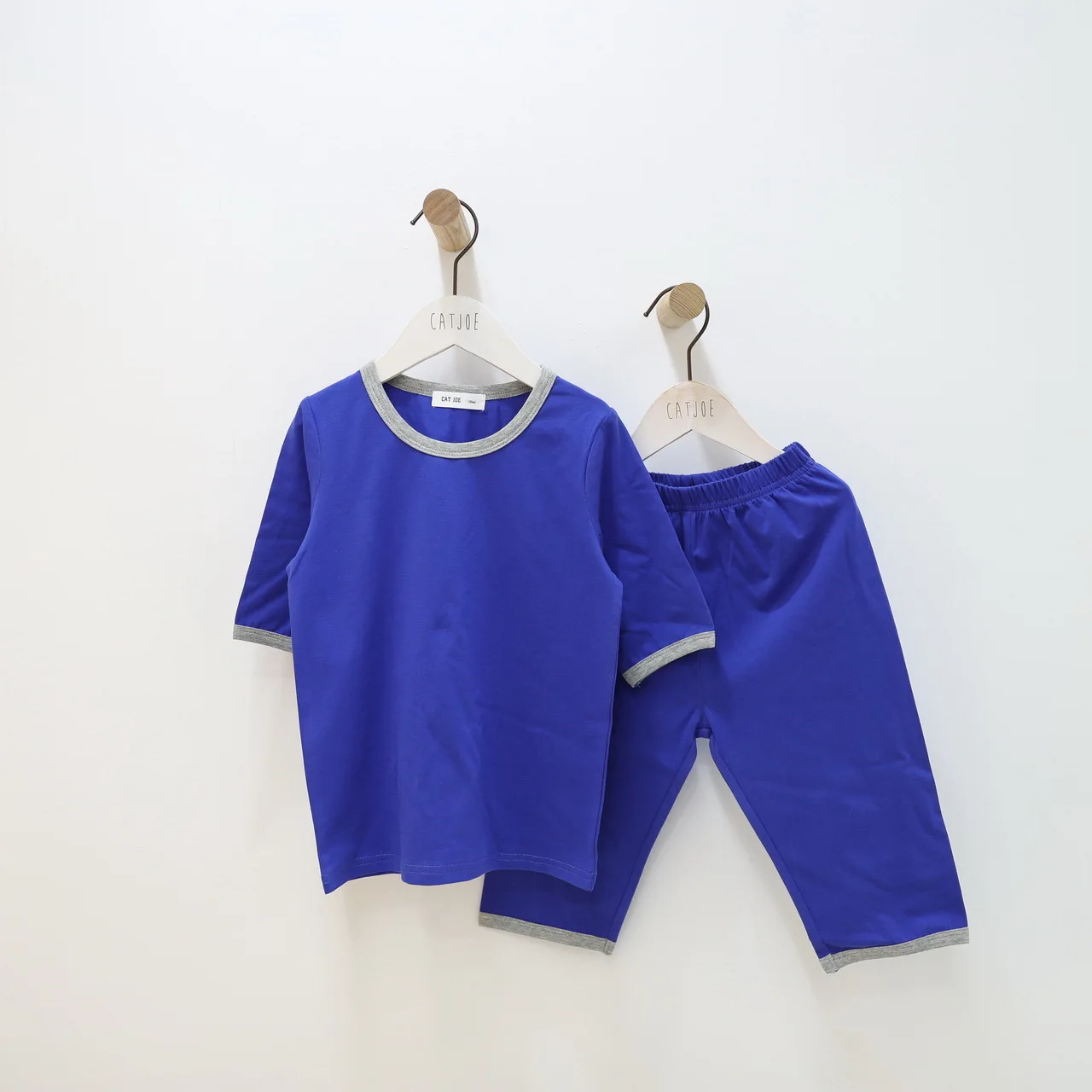 Детский хлопковый Пижамный комплект для мальчиков и девочек детская одежда