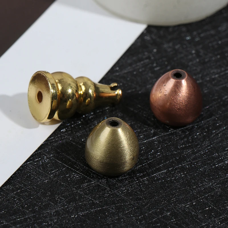 

1pc High Quality Copper hole Incense Burner Holder for Incense Stick Coil Bottle Gourd Shaped Copper Incense Holder
