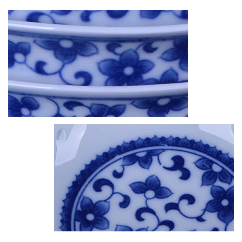 Китайские фарфоровые чаши ручной работы традиционная тарелка сине белая