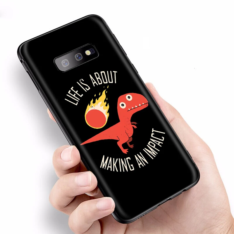 Cute Cartoon Dinosaur Case for Samsung Galaxy A7 A8 A9 A10 A20 A30 A40 A50 A70 S10 Plus S20 Ultra Note 10 Lite A51 A71 A81 A91 | Мобильные