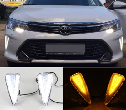 

For Toyota Camry 2015-2016 Pair Car Blinker Indicators Spare Parts LED Fog Turn Signals Light Daytime Running Driving Work Lamp
