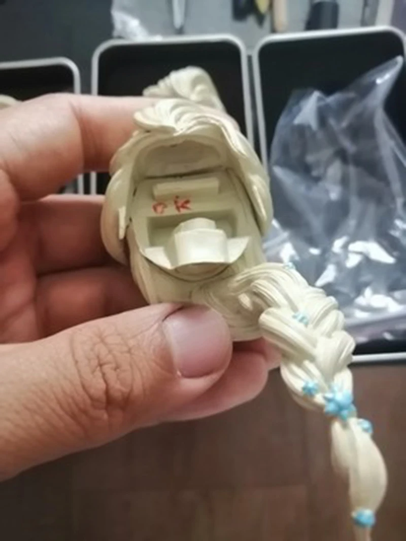 AS043, 1/6, масштаб, для женщин, женщин, девочек, голова Эльзы, лепить с подвижными глазами, с золотой, из ПВХ, волосы для женщин, 12 дюймов, TBL, тело для загара