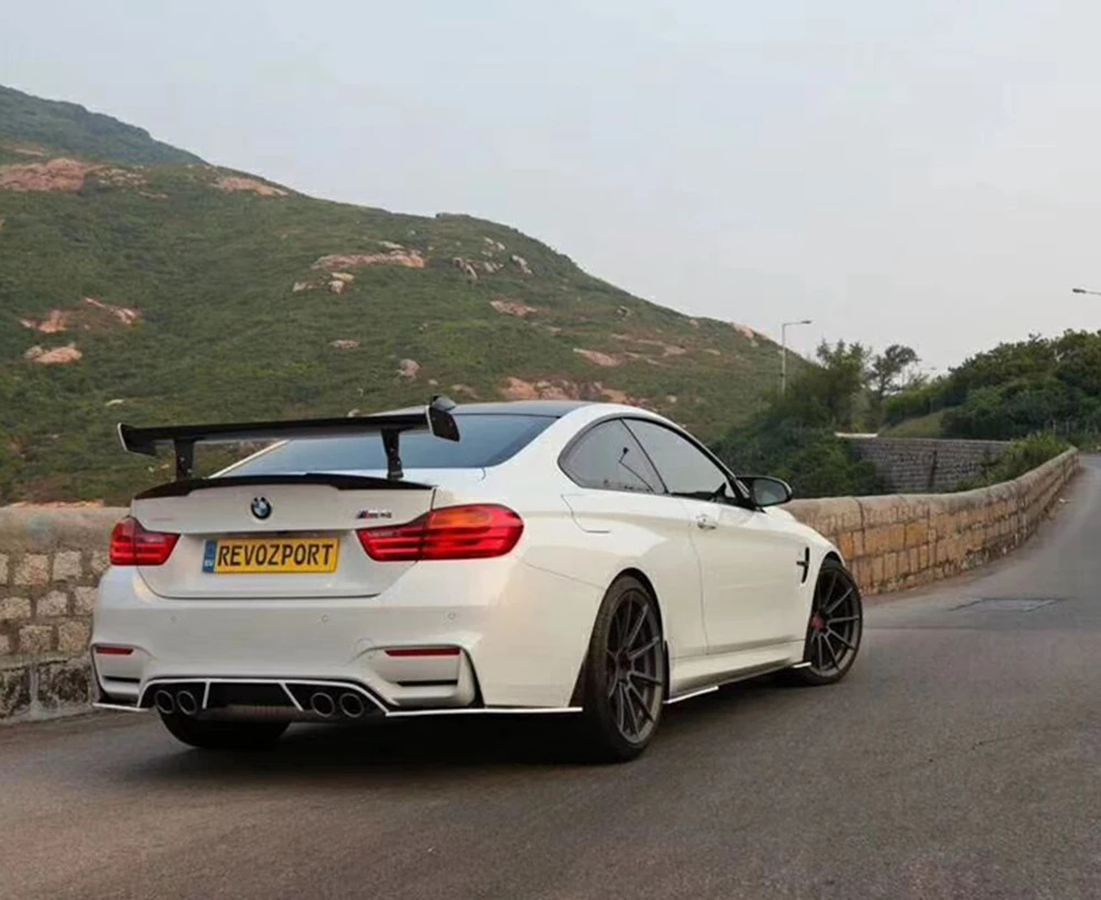 Задний спойлер из углеродного волокна для BMW 1M M3 E82 E87 E90 E92 E93 F30 F10 Revozport Style