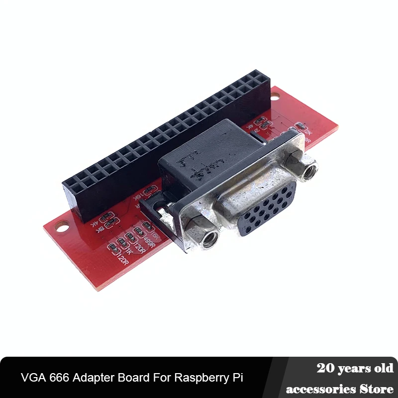 

VGA 666 Adapter Board For Raspberry Pi 3B 2B B+ A+ Raspberry Pi 3 Model B+ RPI 3 Model B plus Raspberry Pi Zero Gert-VGA-adapter
