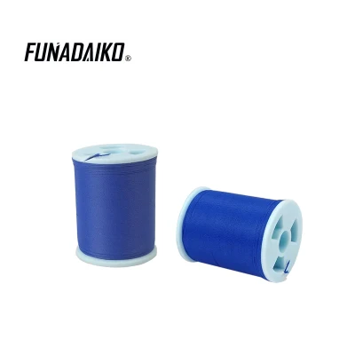 blue FUNADAIKO 100 м крючок Пряжа леска Направляющая линия медленный джиг DIY вспомогательная линия - Цвет: blue