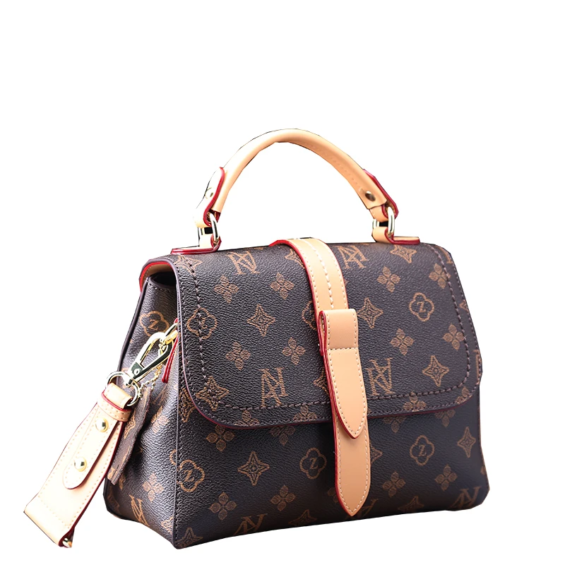 

Genuine Leather Women Buckets 2021 New Fashion Classical Prints One Shoulder Bags Luxury Designer Bag V Bags In Luxury Handbags