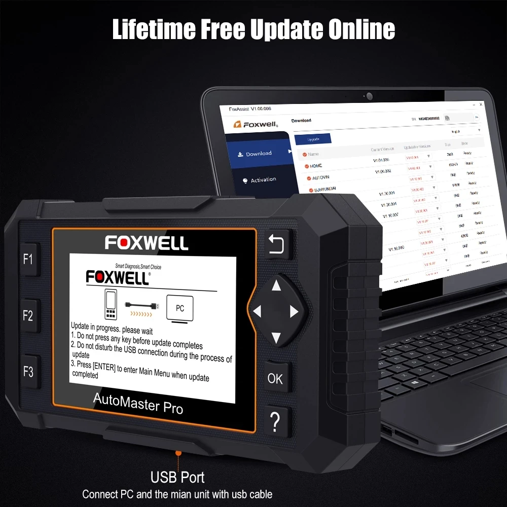 Автомобильный сканер Foxwell NT624 Elite OBD2 диагностический инструмент для всех систем EPB