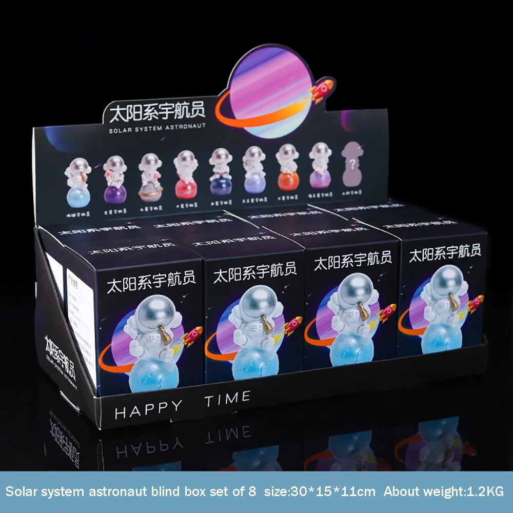 Астронавт на солнечной системе статуэтка загадочная коробка детские игрушки