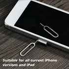 1 шт покрытые серебром Pin Оптовая Продажа Sim игла для извлечения карты иглы для iPhone 5 5S 4 4S 3GS держатель сотового телефона извлечения металла