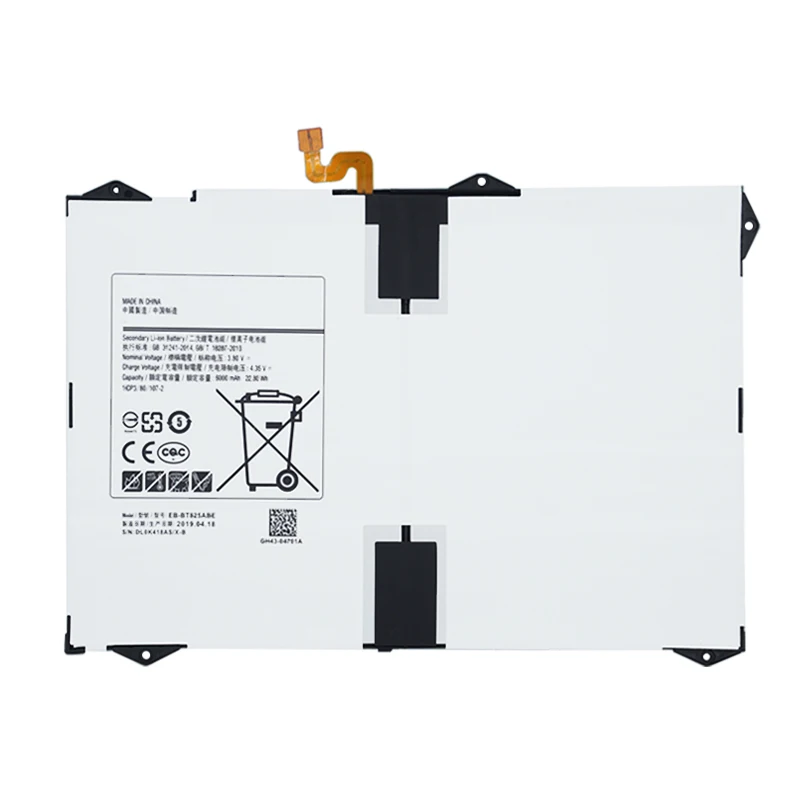 2 шт./лот Новинка 6000 мАч EB BT825ABE батареи для Samsung Galaxy Tab S3 9 7 дюймов SM T825C T820 T825 с