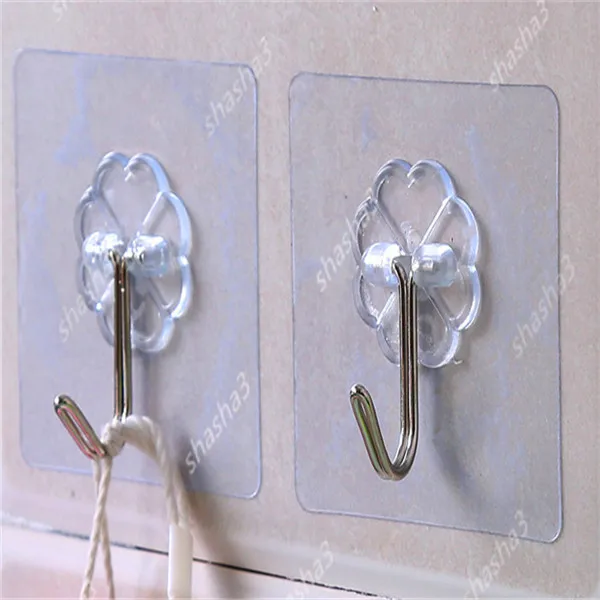 Годный к употреблению крючка. Прозрачный и сильный клеющийся крючок за дверью