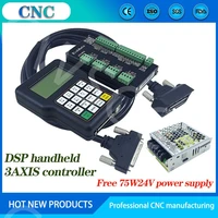 richauto dsp a11e 3 axis cnc controller usb linkage motion control system manual cnc router newcarve to send 75w24v power supply