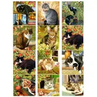 Алмазная живопись по номерам YUMEART 5D сделай сам, вышивка крестиком, милый черный кот, алмазная 5D Вышивка, Алмазная мозаика для рукоделия, наклейка на стену