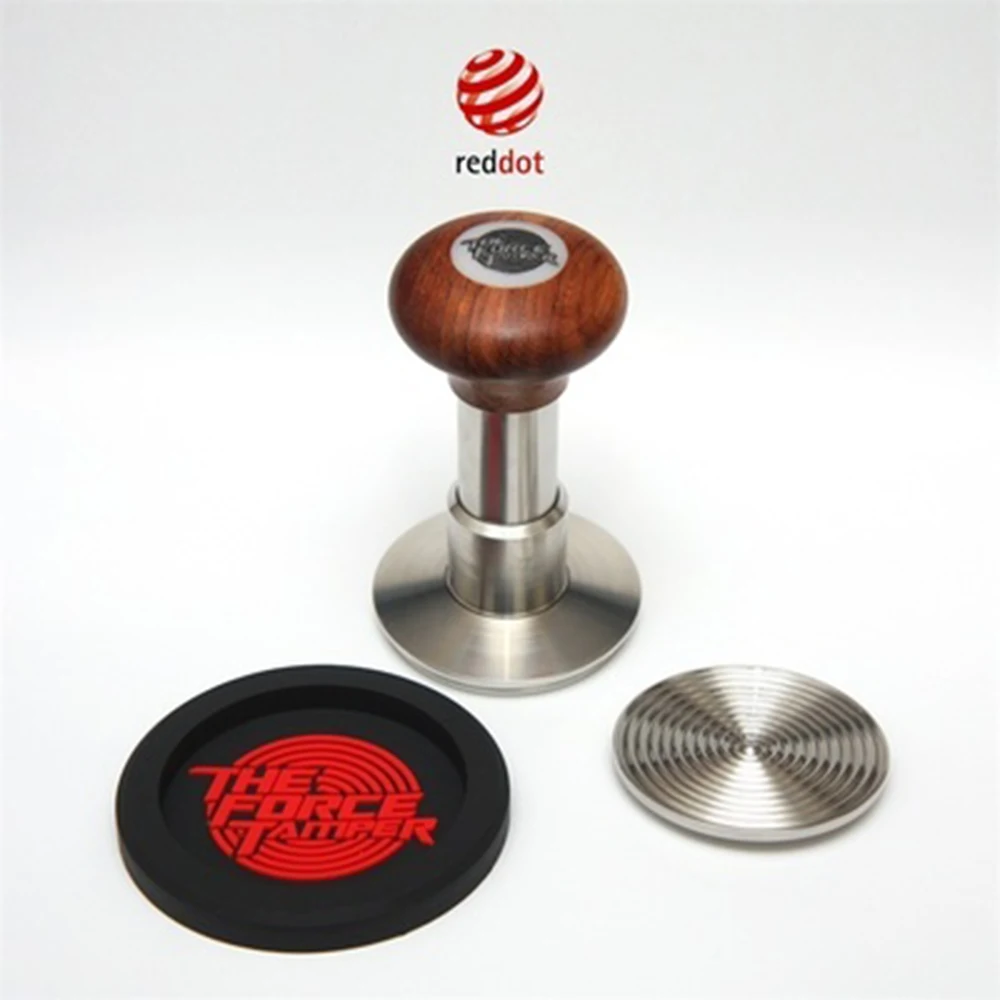 The Force Tamper-Herramienta de prensa de cocina, nivelador de polvo de tela, martillo de polvo, acero inoxidable-0