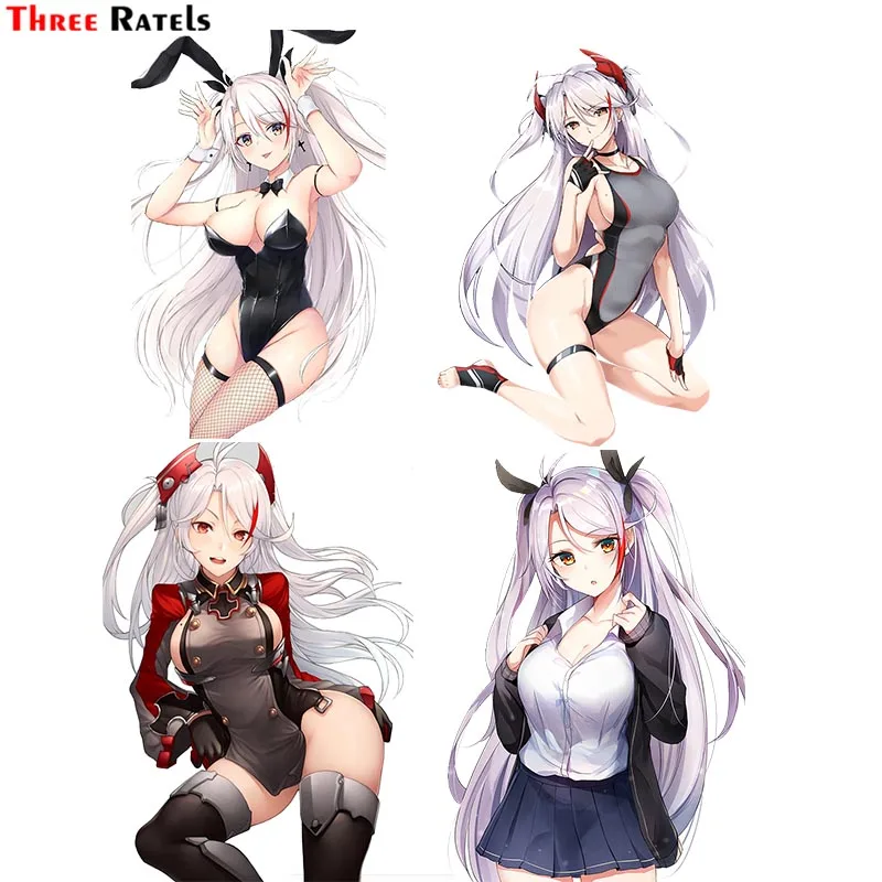

Три Ratels F12 Prinz Eugen Azur Lane аниме машины Стикеры авто аксессуары персонализированные Творческий скретч Стикеры s шлемы наклейки Стикеры s