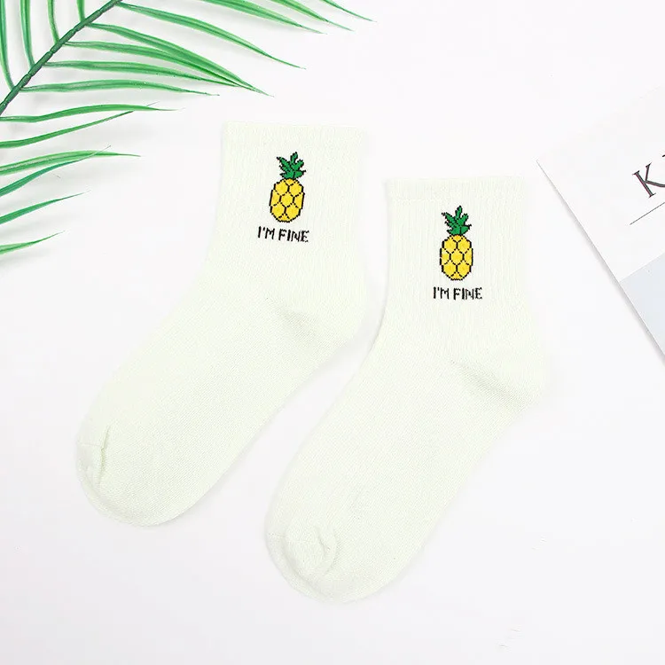 Носки женские хлопковые повседневные модные цветные носки теплые с яркими