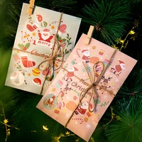 24pcs christmas paper bags 48 stickers 24 clip diy gift wrapping bag xmas party favor candy bags with advent calendar sticker